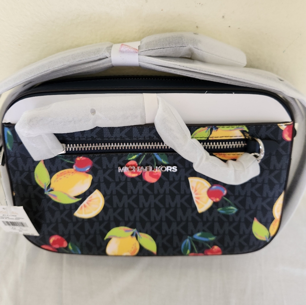 Michael kors crossbody chain jet set LG fruit logo admiral bag